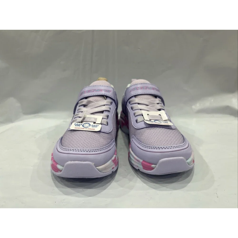 Skechers Elite Sport Tempo-Statement Swirl Sneaker Kids 1.5 Purple Shoes EBS2302